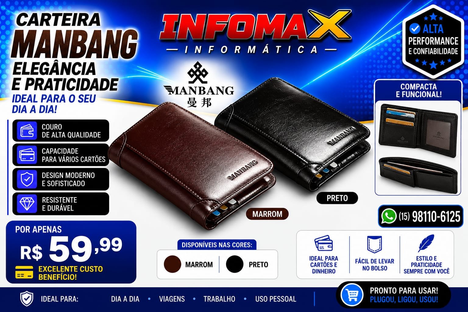 Anúncio de Carteira Manbang