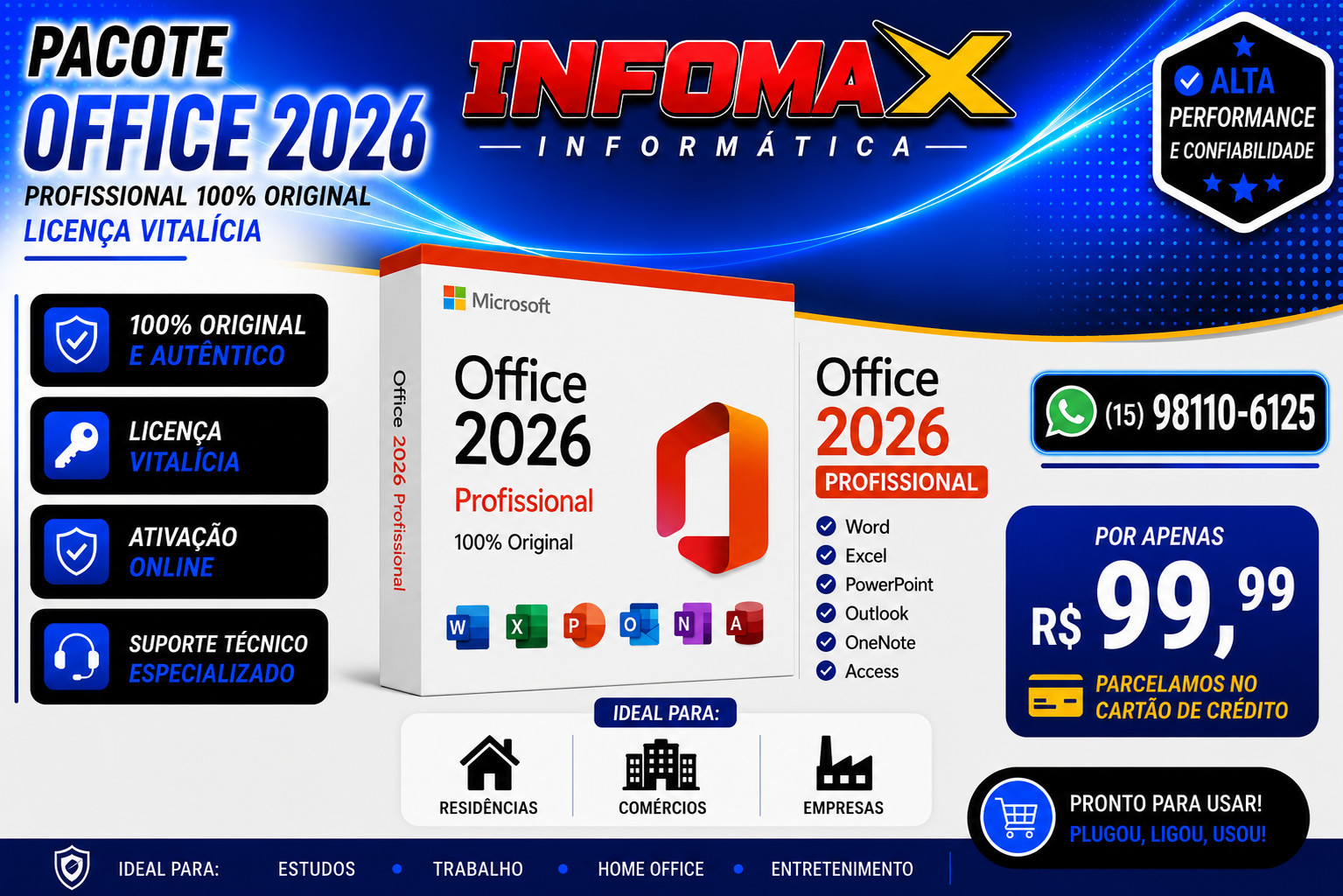 Anúncio de Office 2026 Profissional