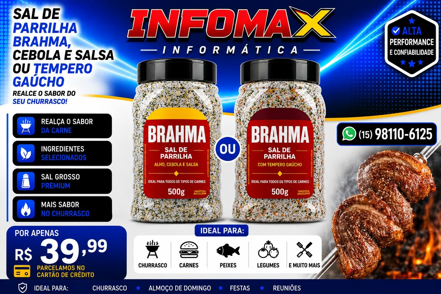 Anúncio de Sal de Parrilha Brahma 500g